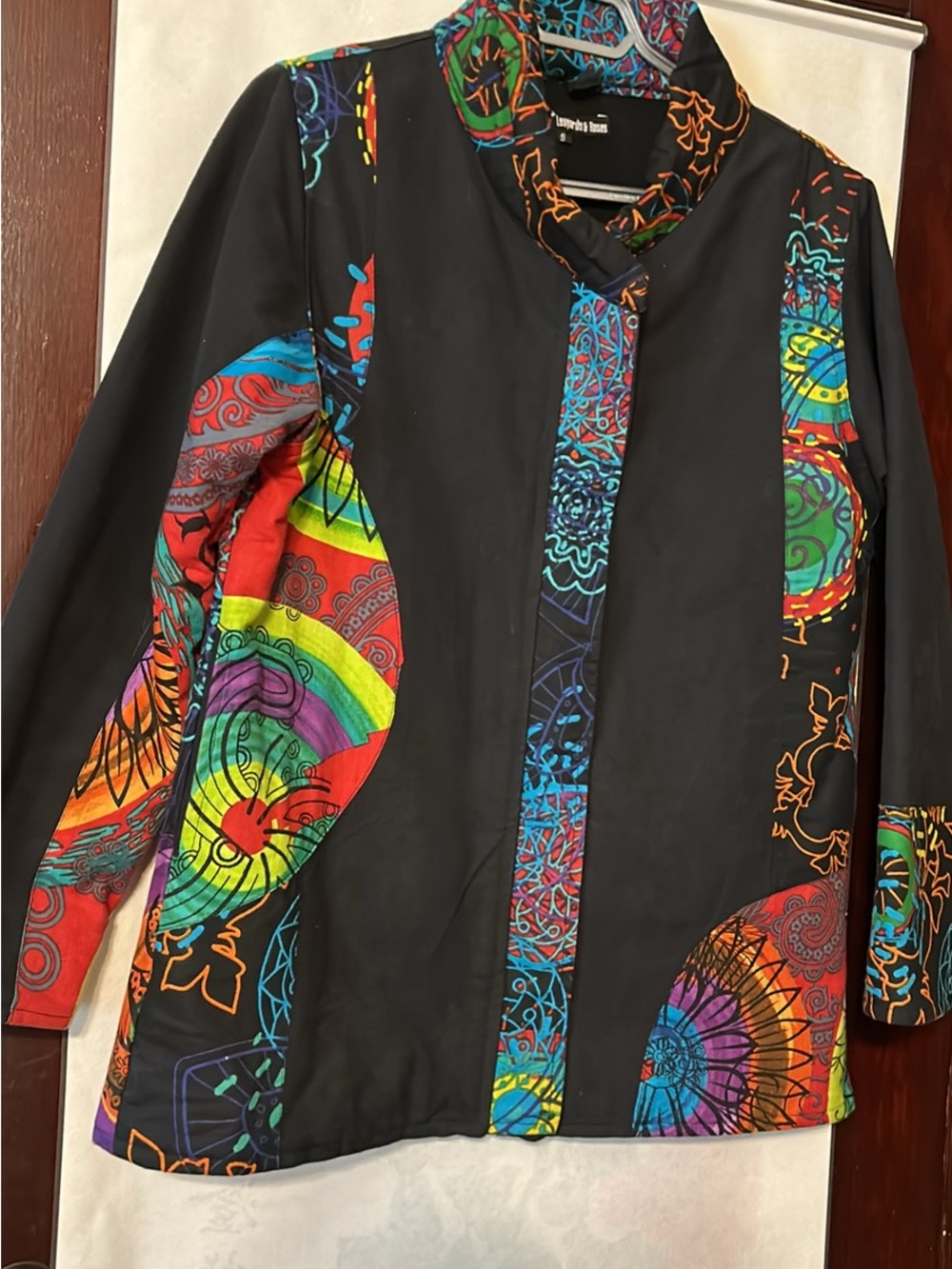 Leopards and Roses patchwork jacket woman’s Small